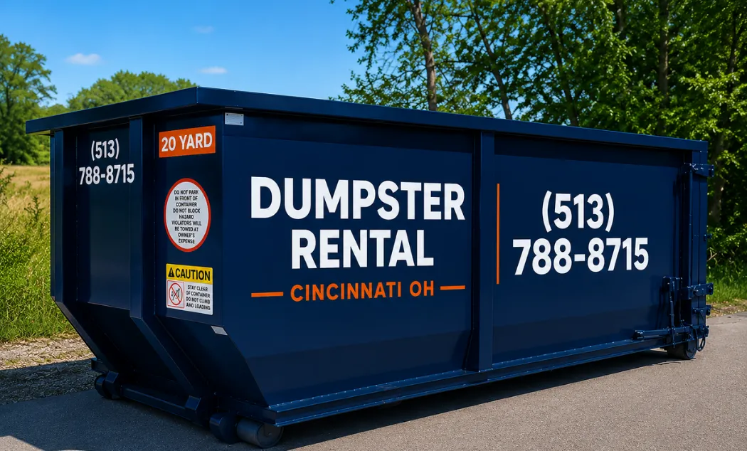 20 yard dumpster rental in Cincinnati OH