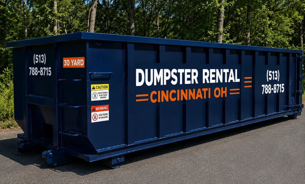 30 yard dumpster rental in Cincinnati OH